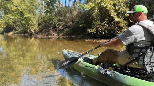 Kayaking clear water creeks are so much fun. @crescentkayaks @ilyakkin | Creek Fishing Adventures