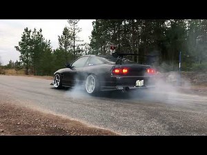 Nissan 200sx s13 CA18DET - BEE-R Rev limiter test and burnout