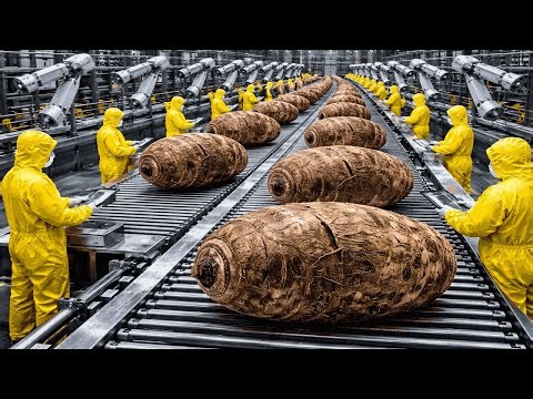 Millions of Taro Chips Produced per Day | Inside a High-Tech Taro Chip Factory