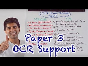 OCR A Level Economics - Paper 3 Tips