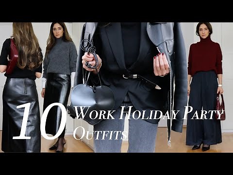 10 Festive & Easy Holiday Party Outfits | Elegant & Minimal Smart Casual Looks