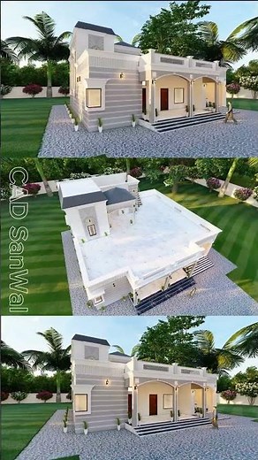 Classical House Front Elevation in Lumion #viral #3ddesign #lumion #elevation #ytshorts