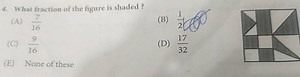 What fraction of the figure is shaded?... | Filo