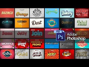 Full Editable 3D Text Effect Template In Photoshop Psd Free Vol.08 || Tutorial