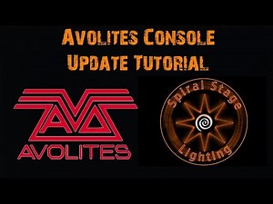 Avolites Console Update Tutorial