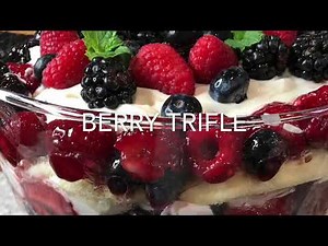 Easy Berry Trifle recipe that can be made the night before!