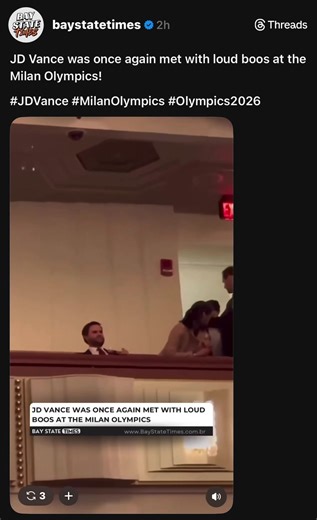 This is at the Kennedy Center. JD Vance was booed by the audience at the Kennedy Center in Washington, D.C., on the evening of Thursday, March 13, 2025. The incident occurred as he and his wife, Usha Vance, took their seats in a box for a National Symphony Orchestra performance, with attendees expressing displeasure for over 30 seconds, leading to viral video coverage.