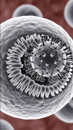 3D. animation of Virus #virus #science #biology #ytshorts #3danimation #viral