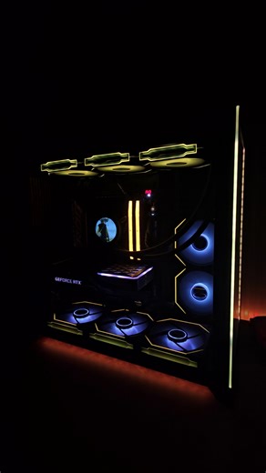 my ultimate gaming desk setup #gaming #gamingsetup #pc #gamingpc #dualmonitor #desksetup #reels