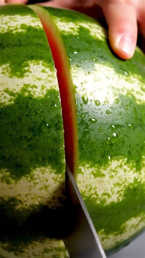 Watermelon with natural realistic texture and color🍉🍉 #relaxing