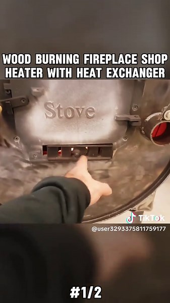 Wood Burning Fireplace Shop Heater with Exchanger