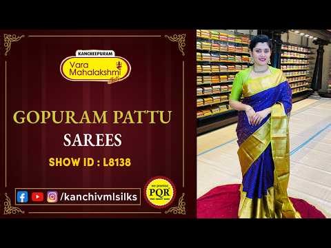 Gopuram Pattu Sarees | WhatsApp Number 89 0001 0002 | Kancheepuram Varamahalakshmi Silks LIVE