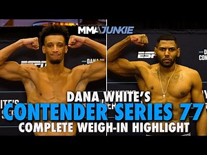 Dana White's Contender Series 77 weigh-in highlights: Season 9 debut set