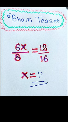 6K views · 19 reactions | How to solve!! #math #puzzle #brainteaser #trendingpost #simplicity #equation #algebra #logic | Vikash Sharma | Facebook