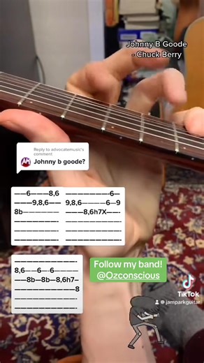 9.6K views · 231 reactions | Johnny B. Goode intro guitar solo #johnnybgoode #chuckberry #guitarsolo #fyp #foryoupage | Jamparkguitar | Facebook