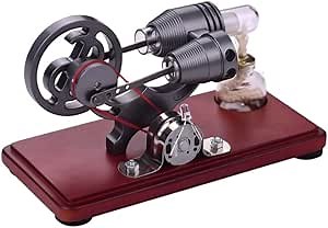 Mini Hot Air Stirling Motor Steam Engine Power Physics Educational Experiment Kit FN20
