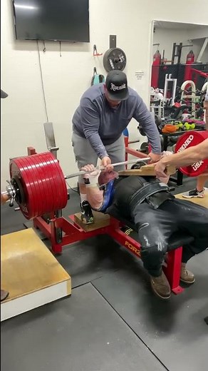 52 year old man bench presses 1205 lbs