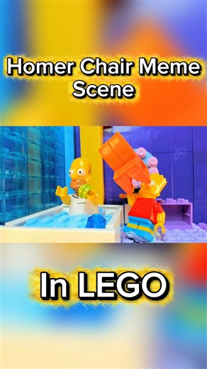 Homer Chair Meme Scene In LEGO #simpsons #thesimpsons
