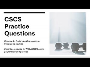 Practice Questions You Need to Pass the CSCS in 2025 (Chapter 4 - Endocrine Responses to Exercise)