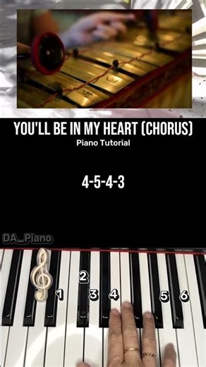 Part 38 You’ll Be In My Heart (NIKI) - Shorts Piano Tutorial #pianolessons #notpiano #piano