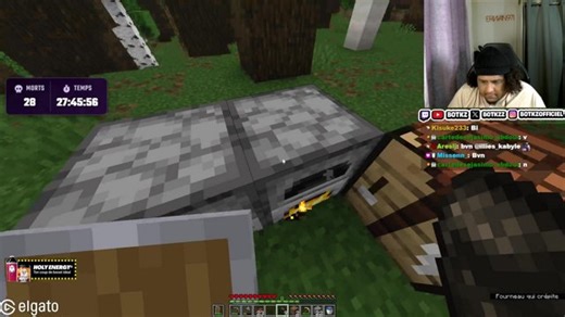 BOTKZ VS ENDER DRAGON. MARATHON MINECRAFT HARDCORE JOUR 4 !holy !yt !patreon !quiz