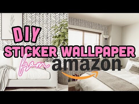 How to Apply Peel and Stick Wallpaper - Attempting DIY Sticker Wallpaper