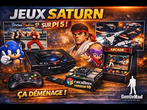 Selection of the best arcade games on Saturn on recalbox 10 with a Pi 5!