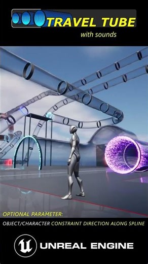 Static Mesh following Spline Tube pump direction on Unreal Engine