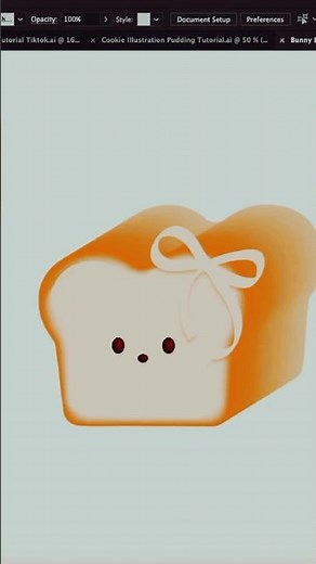 Bread logo design adobe illustration 🍞 #adobeillustrator #vectorillustration #art #shorts #trending