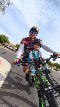 15 mile cruise around town with Ryder 🤙#cycling #footbag