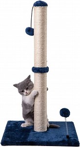 [Hot Item] 29" Tall Cat Scratching Post Premium Sisal Cat Scratcher with Hanging Ball