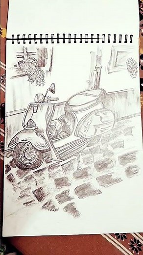 One Point Perspective drawing for beginners and advance!!✨#art 🎨🖌️💡 #sketchbook