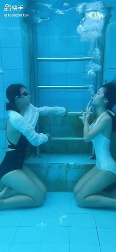 Girl Breath Hold Underwater