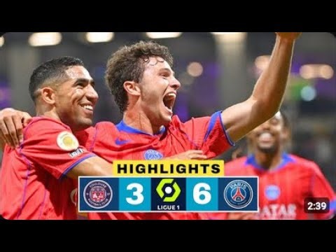 Toulouse - PSG | 3-6 | Highlights | Ligue 1 2025-26 | Toulouse PSG