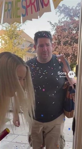 They surprised me coming home from spring break #prank #welcome