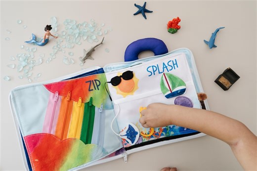 Toddler Quiet Book: Sensory Activity Toy, Fine Motor Skills and No Loose Pieces - Etsy