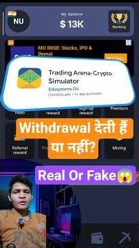 trading arena withdrawal 😱 truth || trading arena real or fake #tradingarenaapp