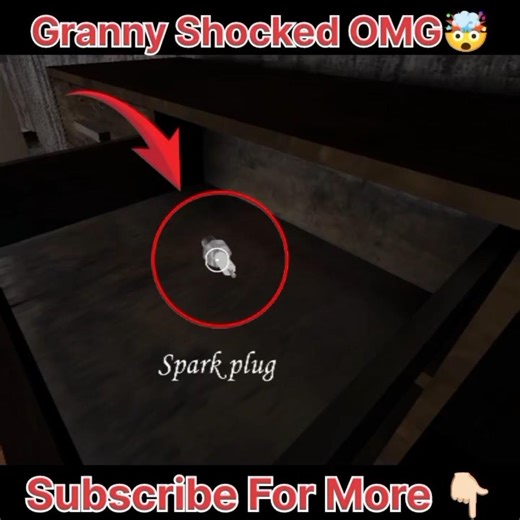 How to find spark plug and location of granny chapter 1🤯#granny#horrorgame#shorts#shortsfeed