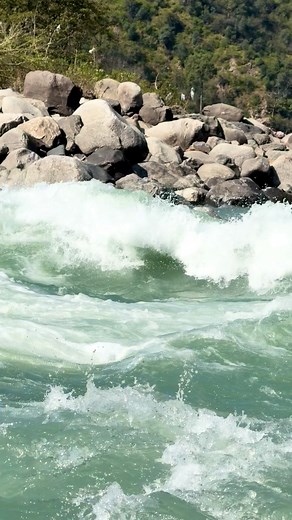 Beautiful View Running Water River #Explore #river #Chanab | Nature And Life Of Kashmir