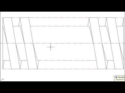CONVENTIONAL REPRESENTATION OF A RIGHT HAND SQUARE THREAD - MECHANICAL DRAUGHTING N4