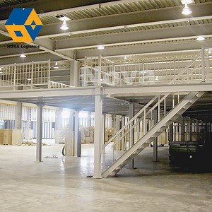 [Hot Item] Mezzanine Rack System Storage Steel Structure Platform Metal Mezzanine Floor Loft Rack