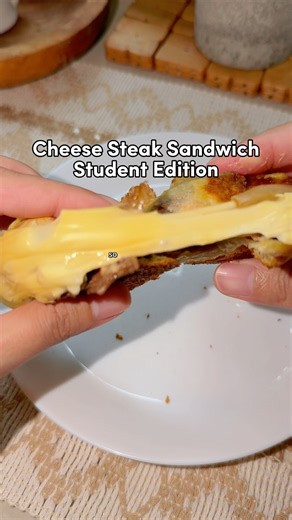 RESEPI Cheese Steak Sandwich SIMPLE DAN MUDAH 😋 #food #cooking #recipe #easyrecipe #resepi