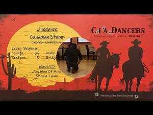 Canadian Stomp - Line Dance - (Demo & Counts)