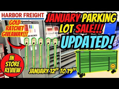 Updated Harbor Freight January Parking Lot Sale Deals You Can't Miss!