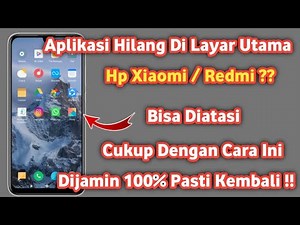 How to restore missing apps on the Xiaomi home screen