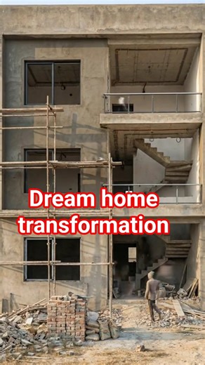 🙏Modern Luxury Villa Transformation | From Raw Structure to Dream Home❤👈