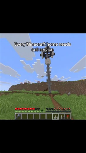 Doital on Instagram: "Cell tower for the most detailed Minecraft home #minecraft #minecraftmemes #explore #meme #minecraftbuilds"