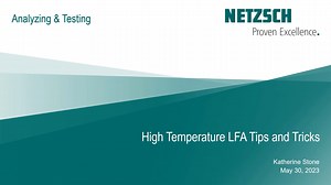Live from the Lab: Tips and Tricks for High Temperature LFA Testing and Sample Prep