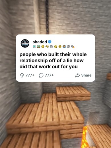 people who built their whole relationship off a lie how did that work out for you #minecraftparkour #storytimes #fyp #drama