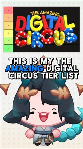 Gio's The Amazing Digital Circus Character Tier List!!! #vtuber #theamazingdigitalcircus #tierlist